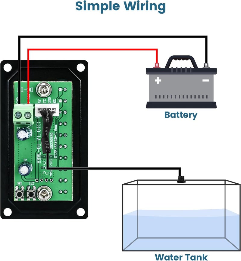 briidea RV Tank Sensor Monitor Panel, RV Water Tank Level Monitor with LED Indicator, Allow You to Replenish The Water Tank in Time, Powered by 7-32V DC, Ideal for RV Motorhome Caravan - Image 4